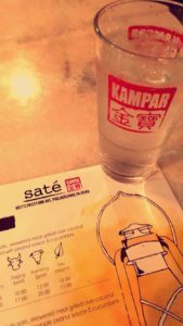 Sate Kampar Menu