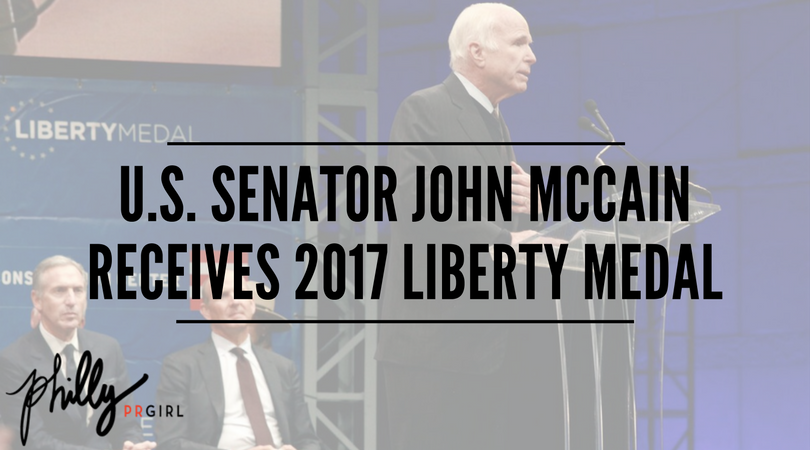 U.S. Senator John McCain Receives 2017 Liberty Medal