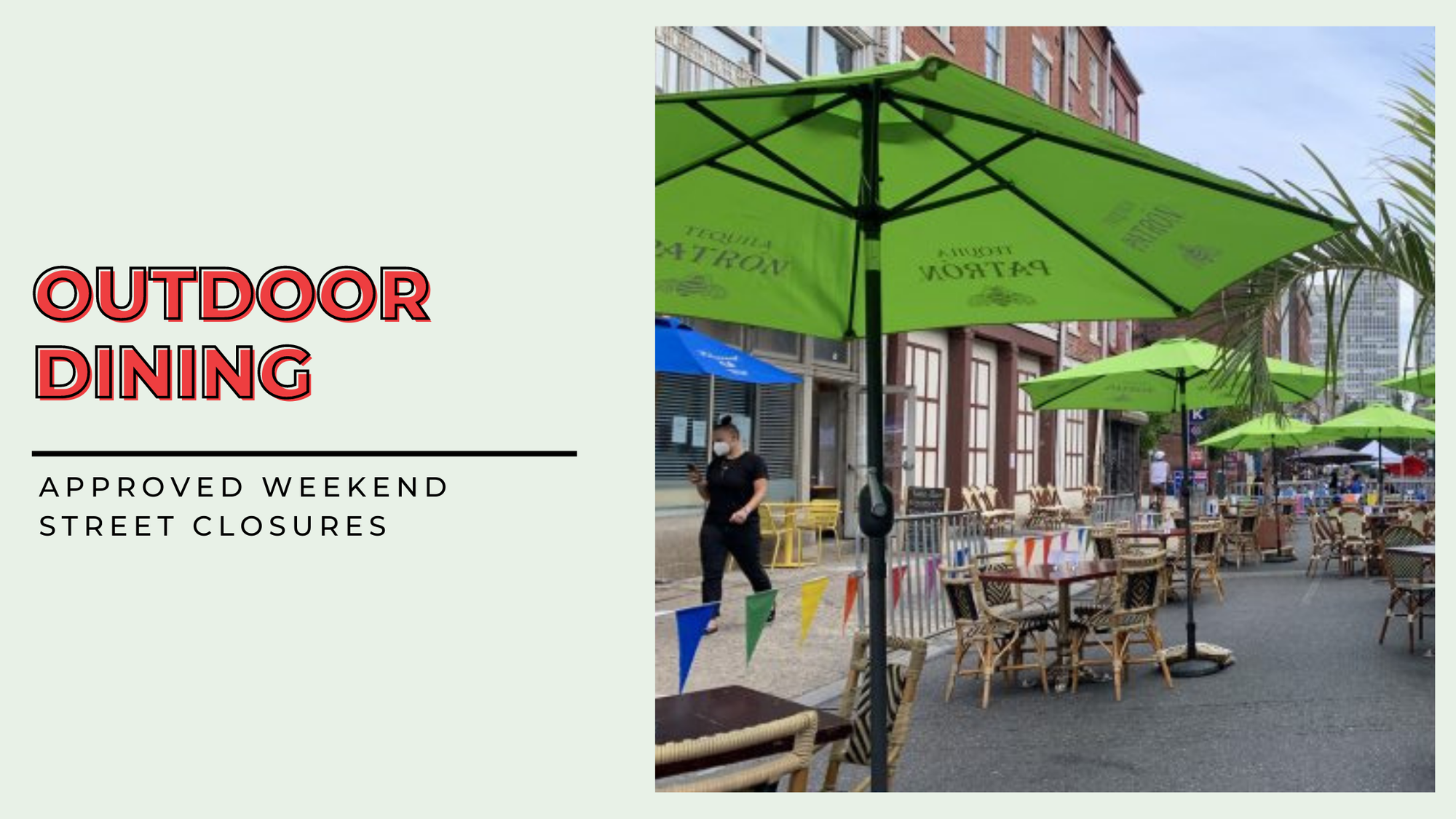 Outdoor Dining: Approved Weekend Street Closures